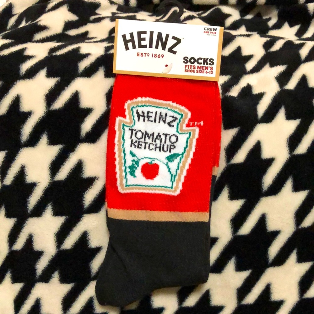 Heinz Ketchup Novelty Socks